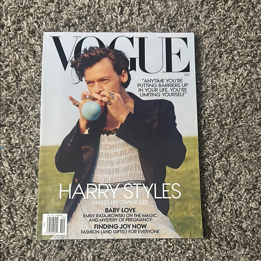 Vogue Magazine with Harry Styles Cover